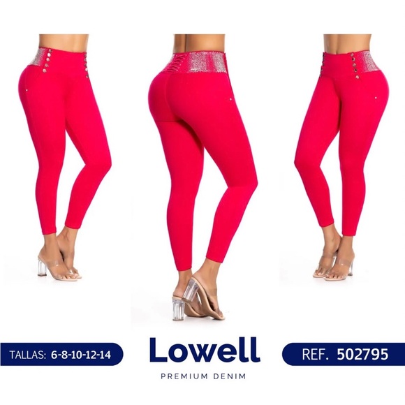Lowell Jeans, Colombian 🇨🇴 Butt Lifter Embroidery High Waist Skinny Jea… - Picture 1 of 6